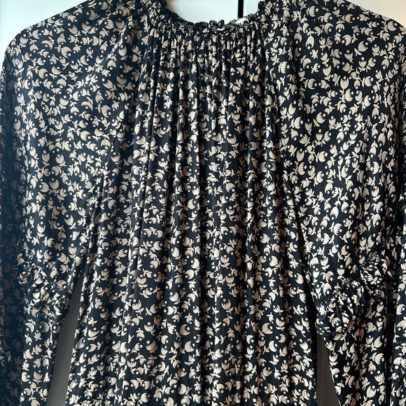 THE GREAT. The Windchime Dress in Crescent Floral - Picture 8 of 9